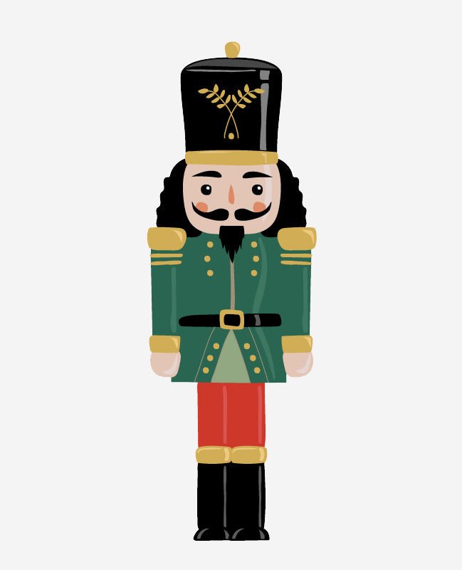 Christmas Nutcracker Wall Decals - Holiday Home Decor Stickers for Windows, Doors & Walls - Perfect for Festive Party, Xmas Tree & Winter Decorations