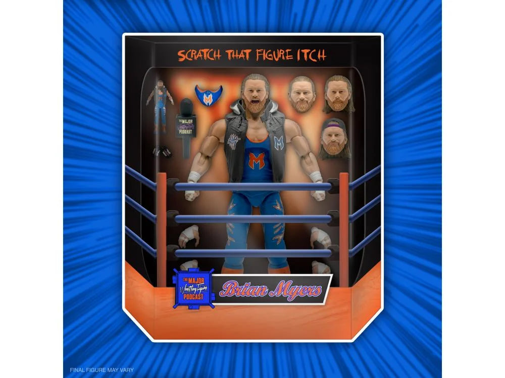 Major Wrestling Figure Podcast ULTIMATES! Brian Myers Action Figure - Collectible Wrestling Memorabilia for Fans & Enthusiasts - Perfect for Display, Gifts, and Wrestling-Themed Events