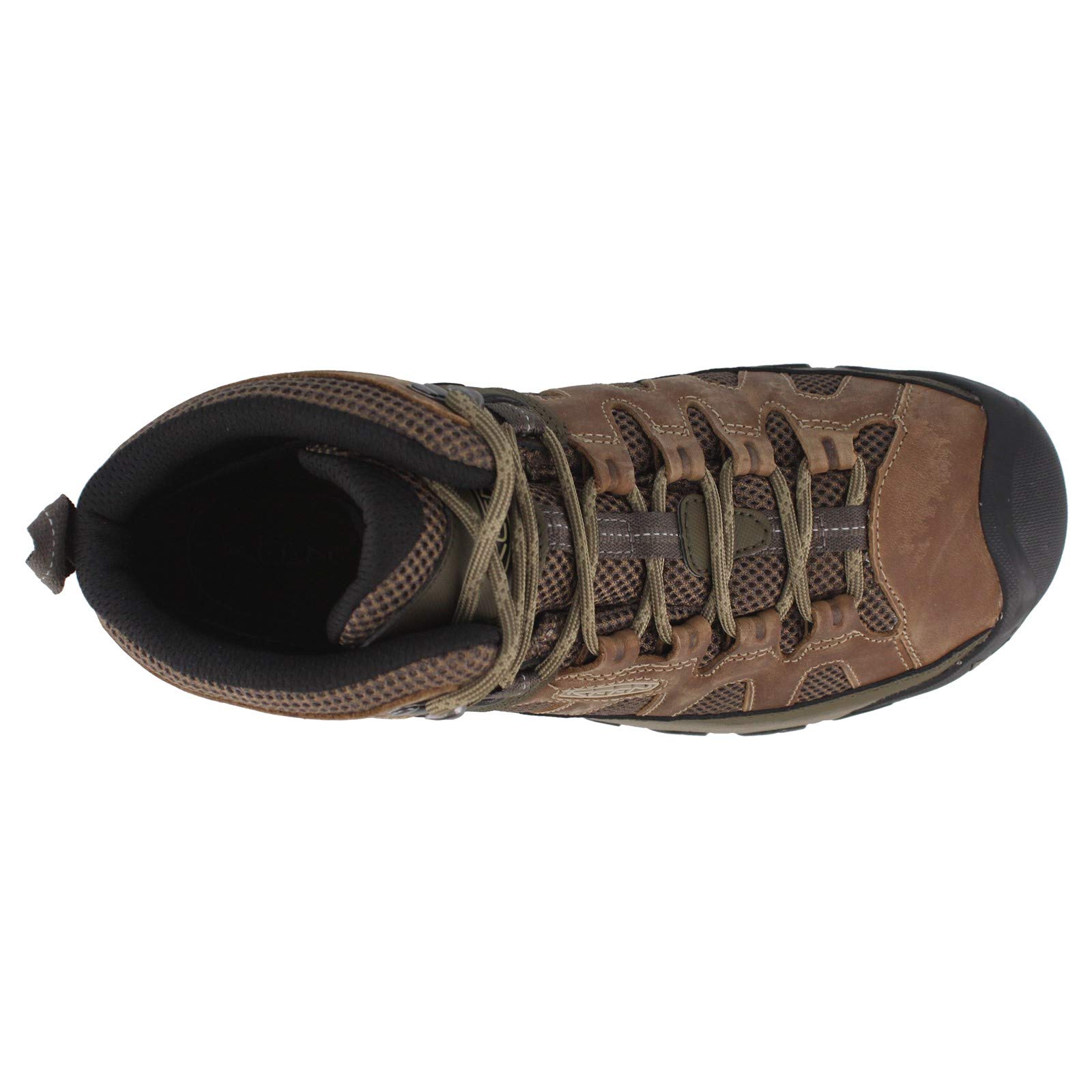 KEEN Men's Targhee Vent Mid Height Breathable Hiking Boots - Waterproof Outdoor Shoes for Trail Walking, Camping & Mountain Trekking - Lightweight Comfortable Footwear for Men