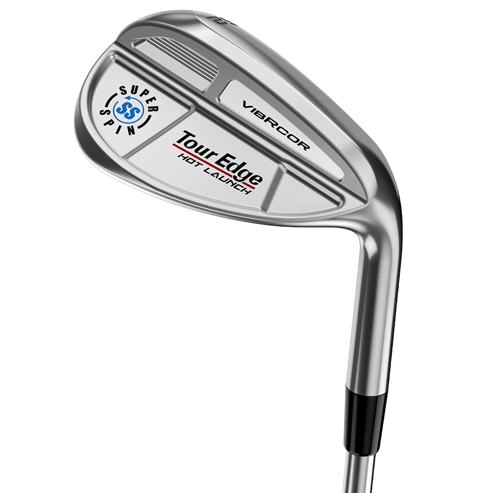 Tour Edge Hot Launch VIBRCOR Golf Wedge - High Performance Sand & Lob Wedge for Precision Shots | Perfect for Bunker Play, Chipping & Short Game Control