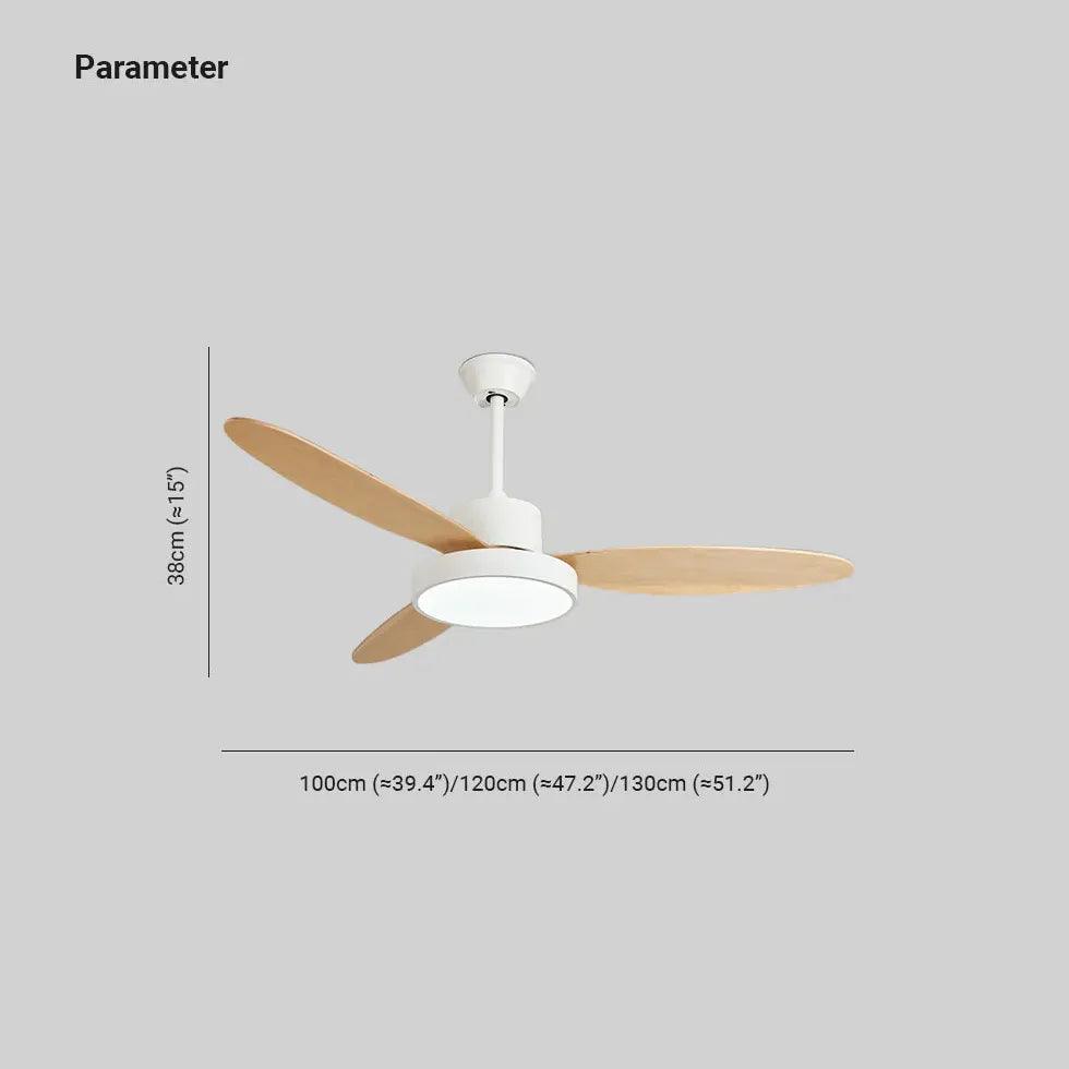 Modern Oval Blade Ceiling Fan with Light - Energy Efficient Quiet Motor for Living Room, Bedroom, and Office - Stylish Home Cooling Solution with Remote Control