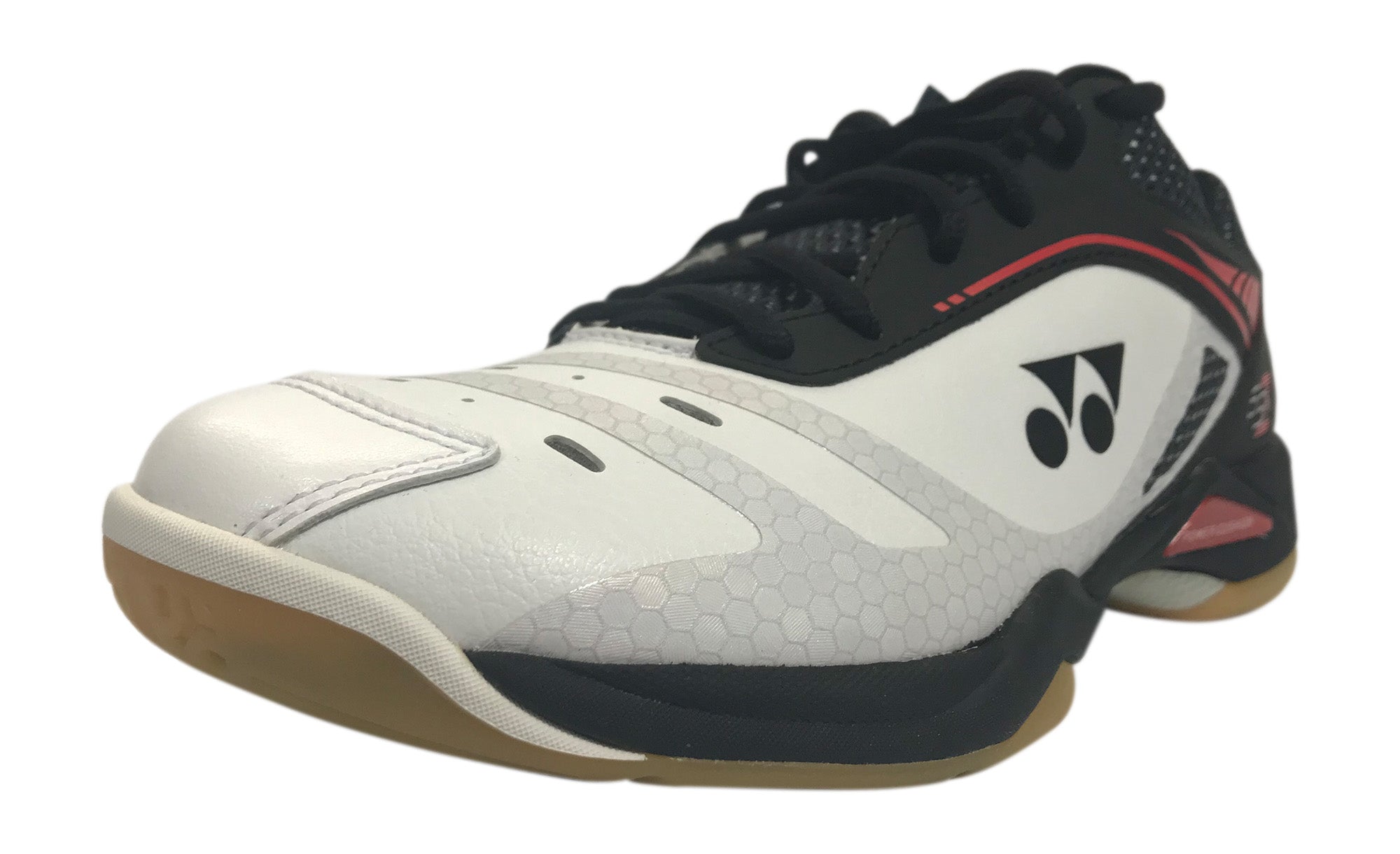 Yonex Power Cushion PC SHB 65Z Men's Badminton Shoes - White/Red - Lightweight & Supportive for Competitive Play & Training