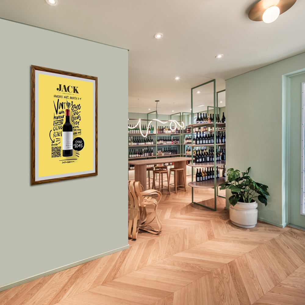14x22 Designer Wood Snap Frames for Posters with 2 Wide Matboard - Perfect for Home Decor, Office Displays & Art Exhibitions