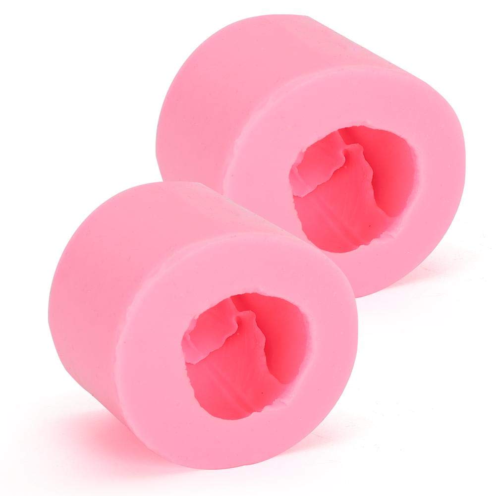 2Pcs DIY Handmade Tulip Shaped Silicone Mold for Resin Soap, Candles, Cake & Chocolate Decorations - Perfect for Crafting, Baking and Home Decor