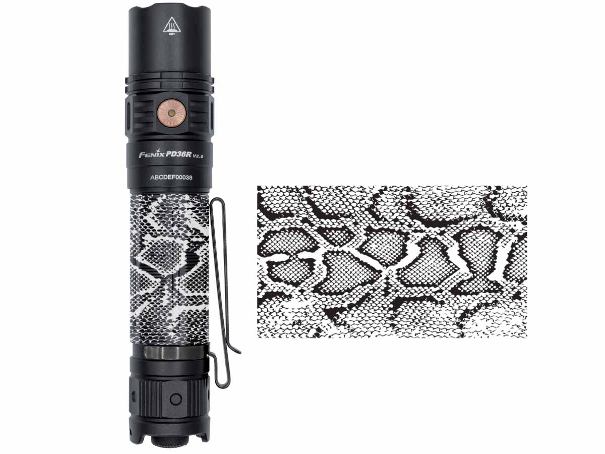 Fenix PD36R V2.0 Tactical Flashlight - 1800 Lumens, USB-C Rechargeable, IP68 Waterproof - Special Edition Engraved Design for Outdoor, Camping, Hiking & Emergency Use