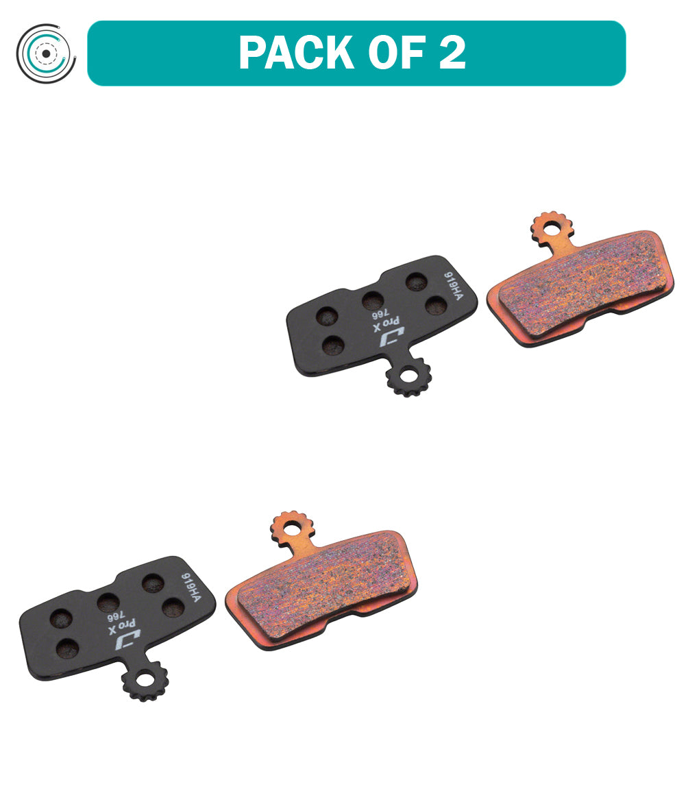 2 Pack Jagwire Pro Extreme Sintered Disc Brake Pads - Compatible with SRAM Code RSC/R Guide RE - High-Performance Braking for Mountain Biking & Downhill Riding