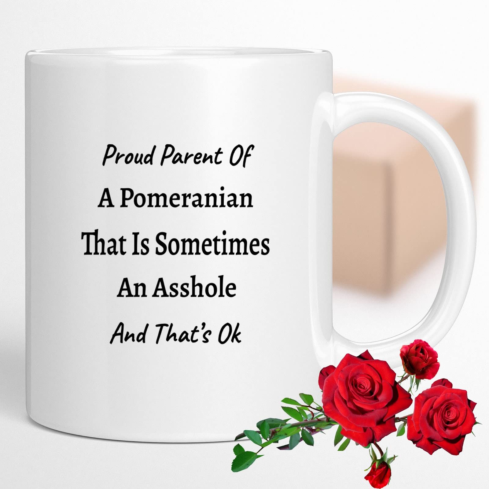 Pomeranian Coffee Mug - Cute Dog Lover Gift for Women, Pomeranian Mom, Unique Ceramic Tea Cup - Perfect for Coffee, Tea, Hot Chocolate at Home or Office