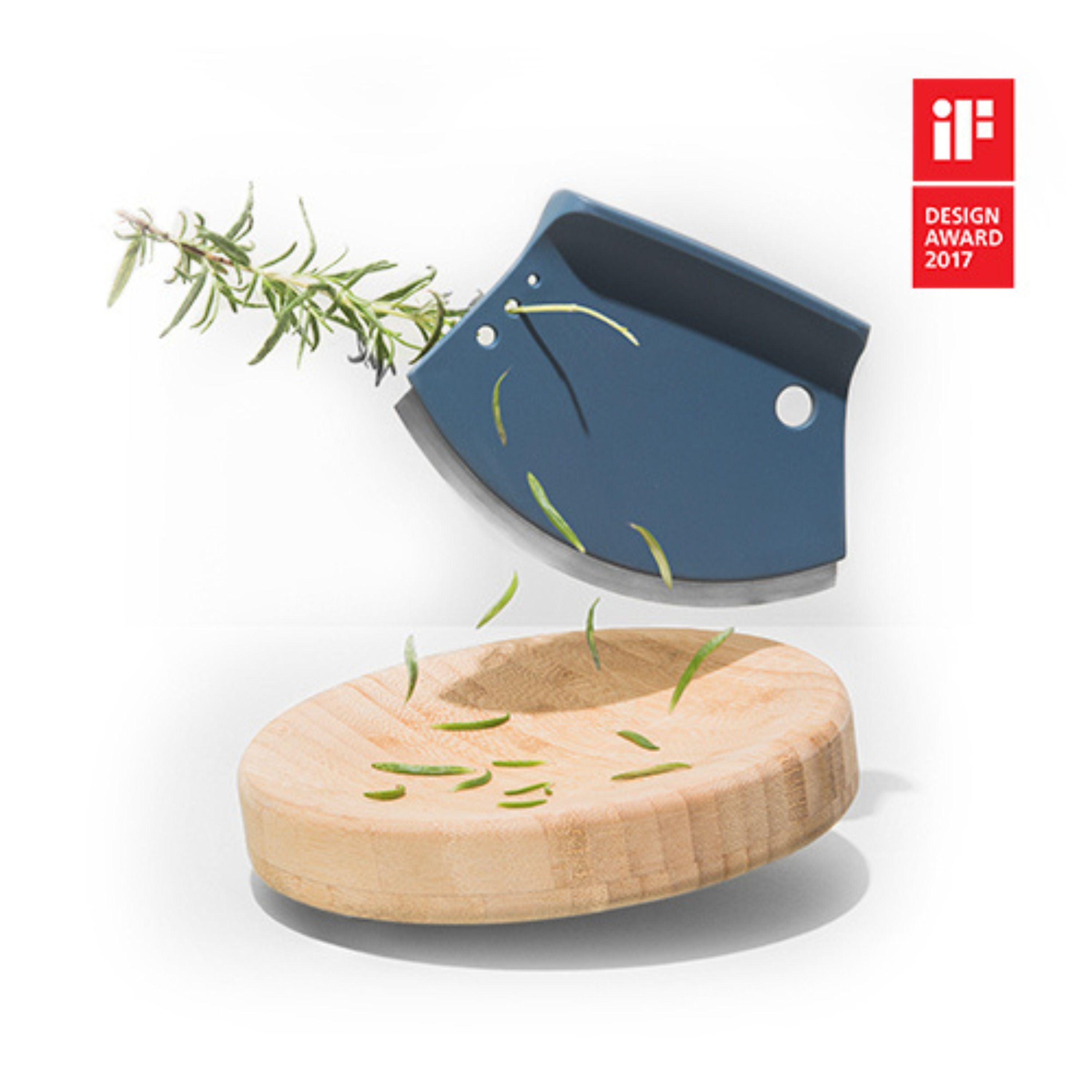 BergHOFF Leo 2-Piece Bamboo Herb Cutter Set with 6.25
