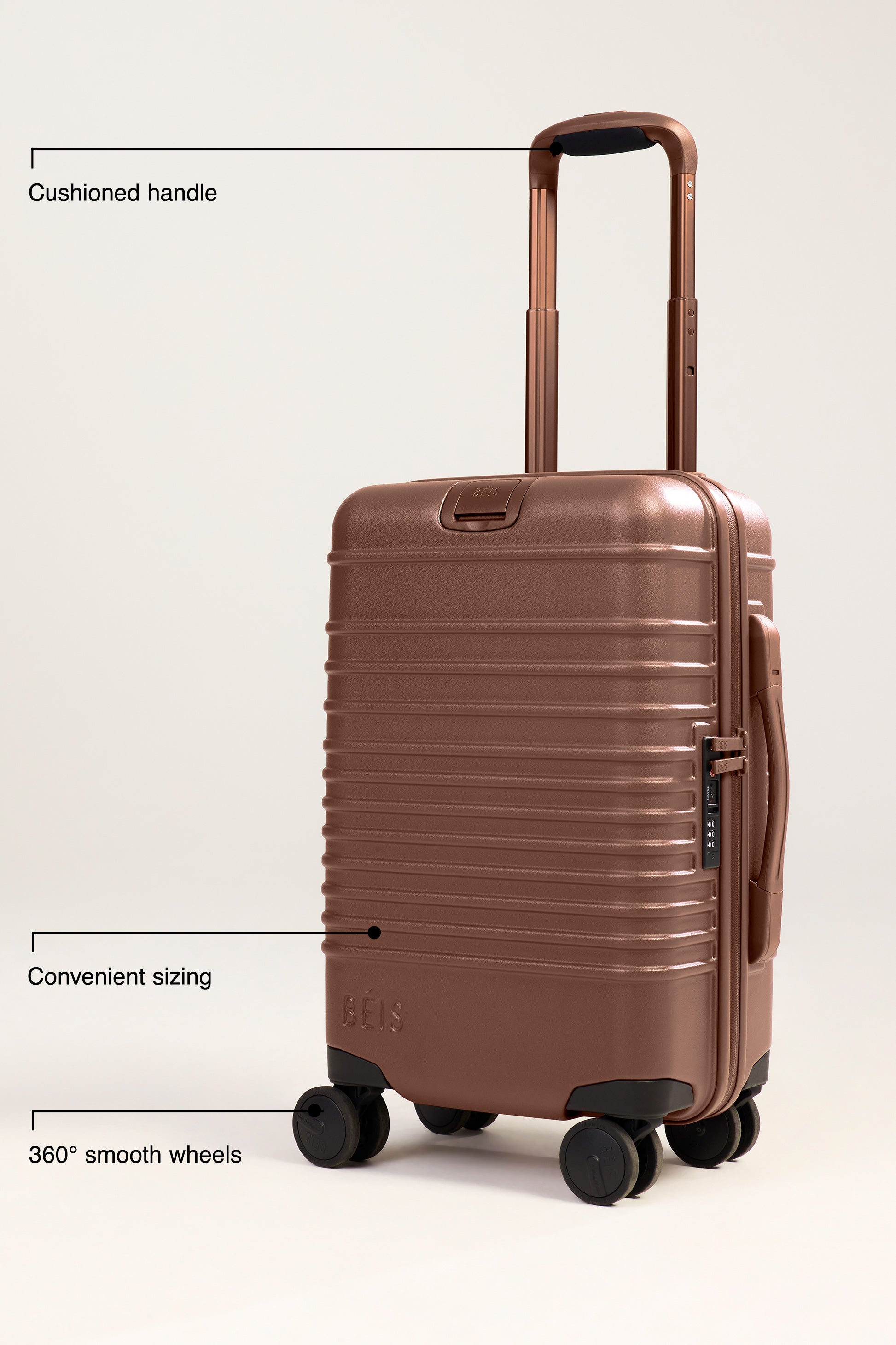 Maple Small Carry On Roller Luggage - Lightweight & Durable Travel Suitcase for Business Trips & Weekend Getaways