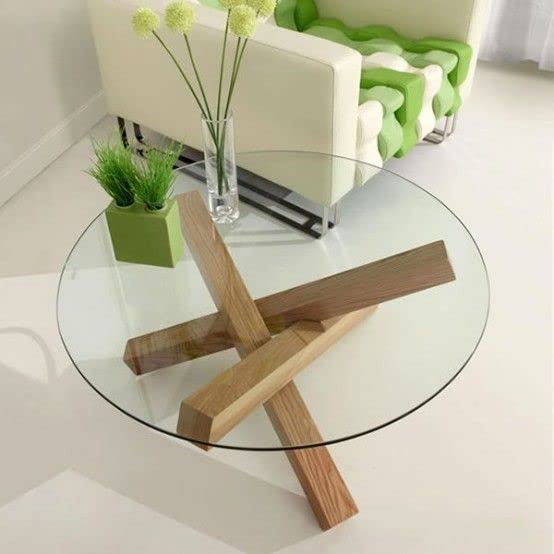 Tempered Clear Round Glass Table Top 18