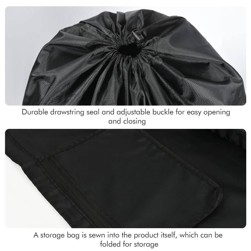 JIANWEI Waterproof Stroller Travel Bag for Airplane - 117 x 53 x 33cm Universal Pram & Car Seat Cover with Adjustable Shoulder Strap | Durable Gate Check Bag for Baby Travel Accessories (Black) | Perfect for Air Travel, Road Trips & Daily Stroller Protection