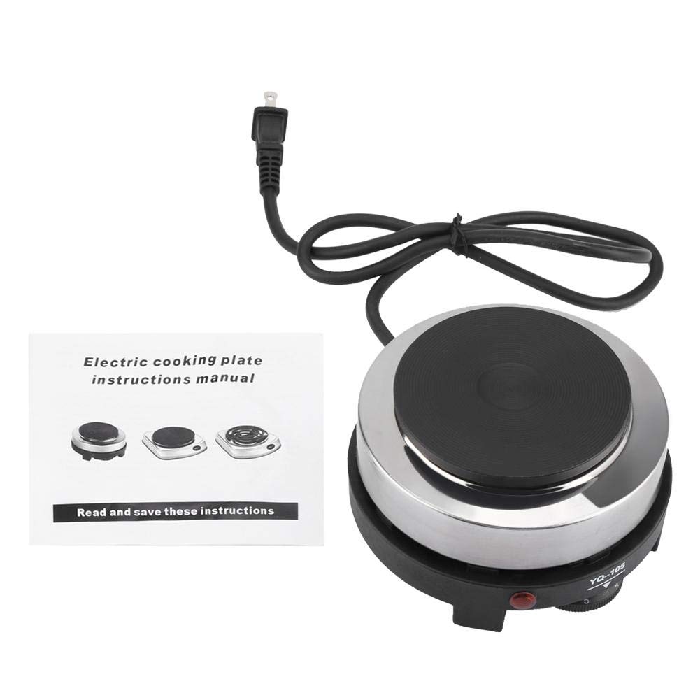 Nikou 500W Portable Electric Stove - Mini Hot Plate Burner Cooktop for Home Kitchen | Compact & Lightweight for Dorms, Camping, RVs & Small Spaces