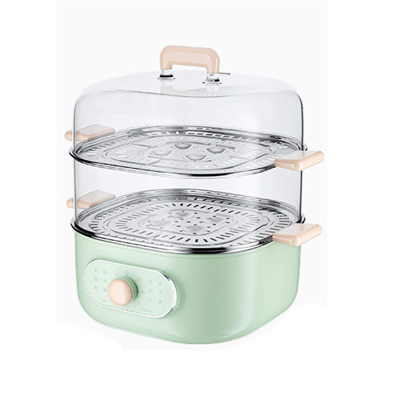 HYDZQ Large Capacity Electric Steamer - 2-Layer Multi-Function Food Steamer for Healthy Cooking | Perfect for Home Kitchen, Meal Prep & Family Dinners