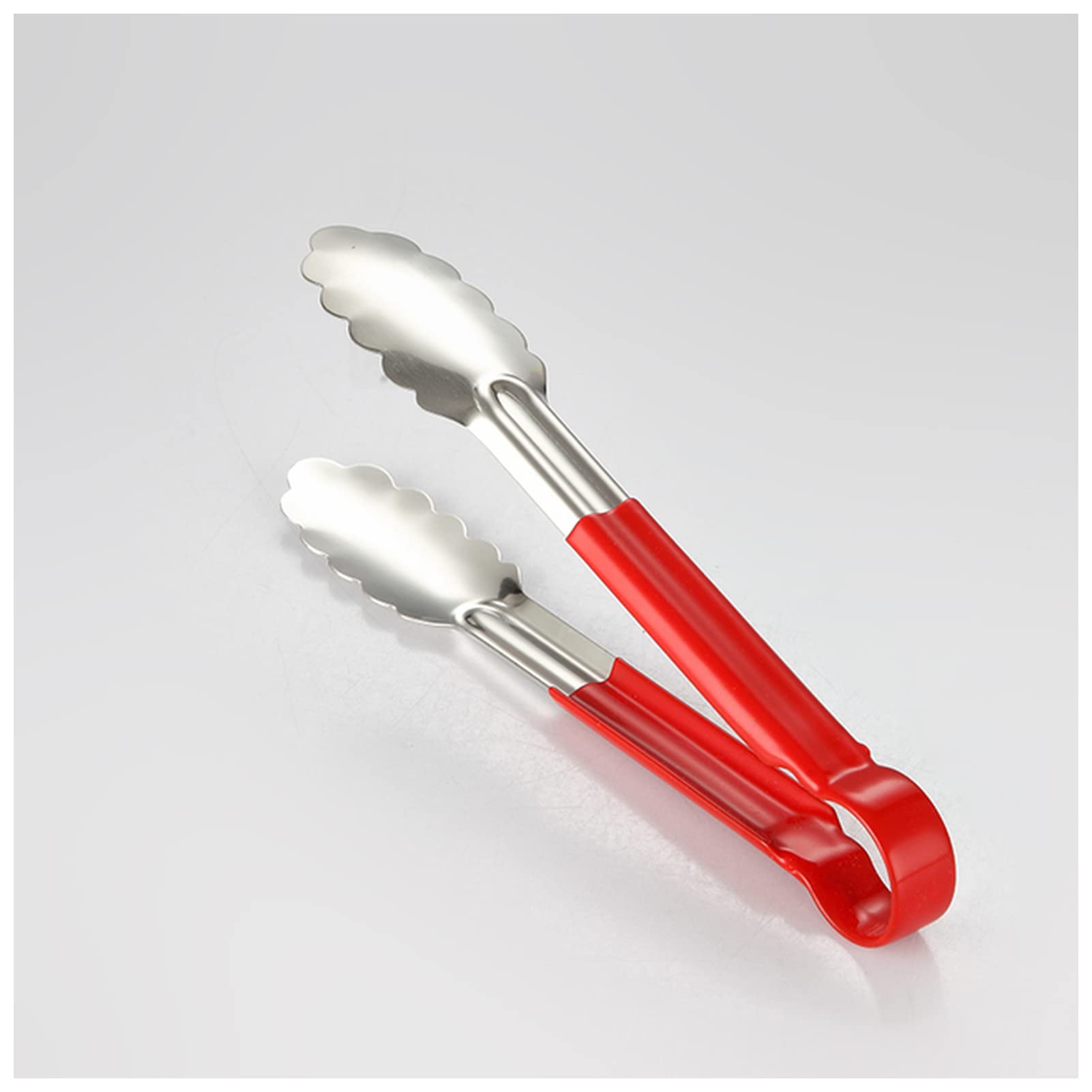 Premium Stainless Steel Kitchen Tongs - 24cm Heat-Resistant BBQ & Cooking Tongs for Grilling, Baking, Serving Salad, and Handling Hot Foods - Perfect for Home Kitchen, Restaurants, and Outdoor Barbecues