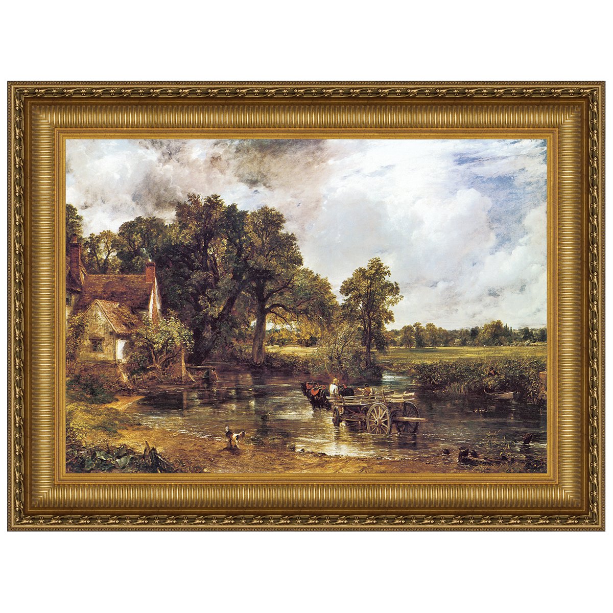 Design Toscano The Hay Wain 1821 Canvas Replica Painting - Small Wall Art for Home & Office Decor | Perfect for Living Room, Bedroom, or Study