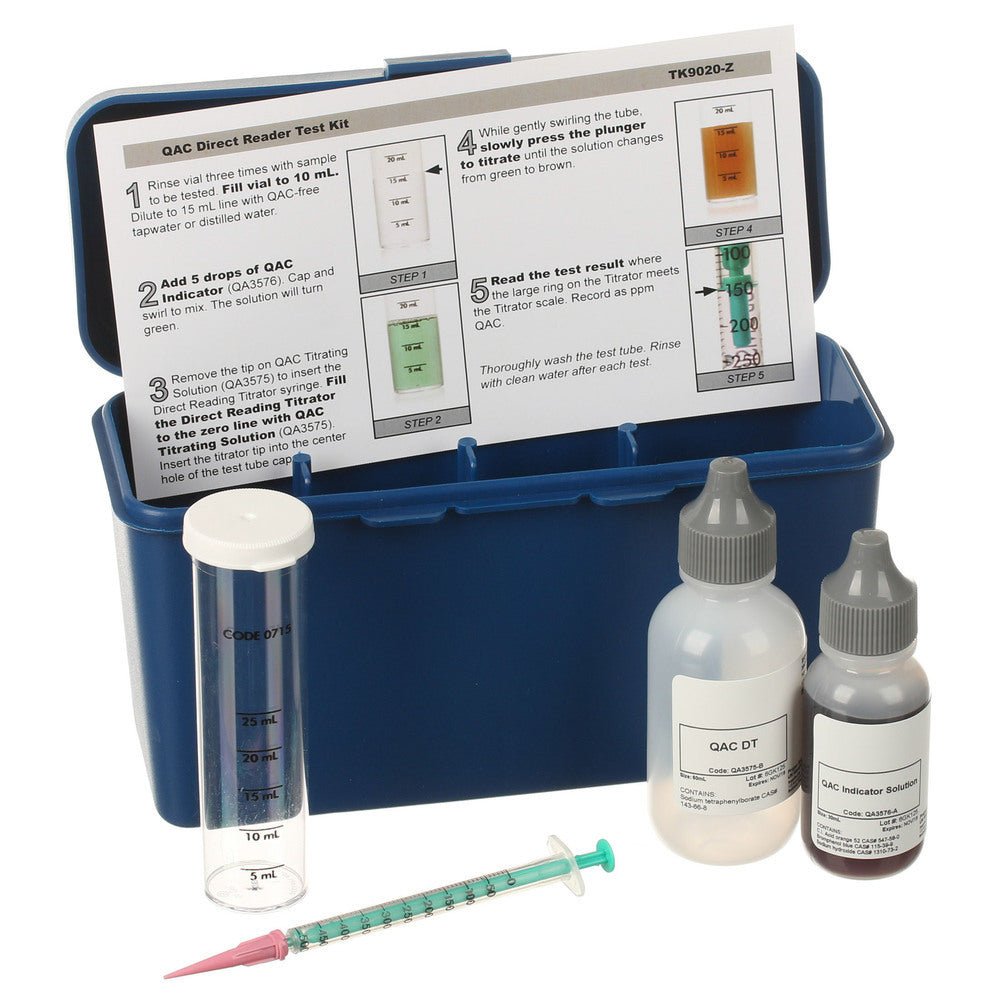 Quat Test Kit - Professional Titrator Version for Accurate Disinfectant Testing | Ideal for Hospitals, Labs & Food Industry