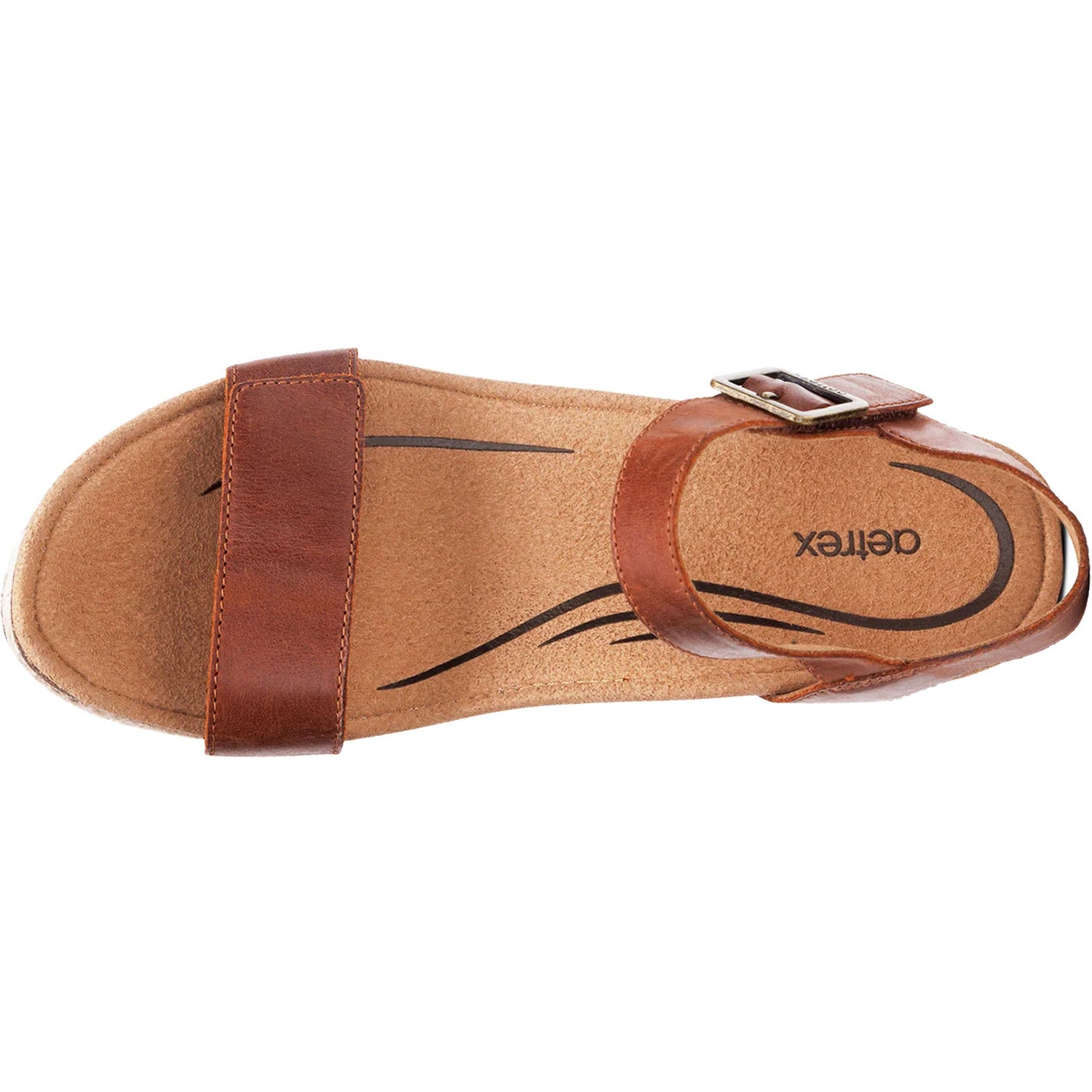 Aetrex Sydney Platform Sandal for Women - Comfortable Orthopedic Sandals with Arch Support - Perfect for Walking, Travel & Summer Outfits