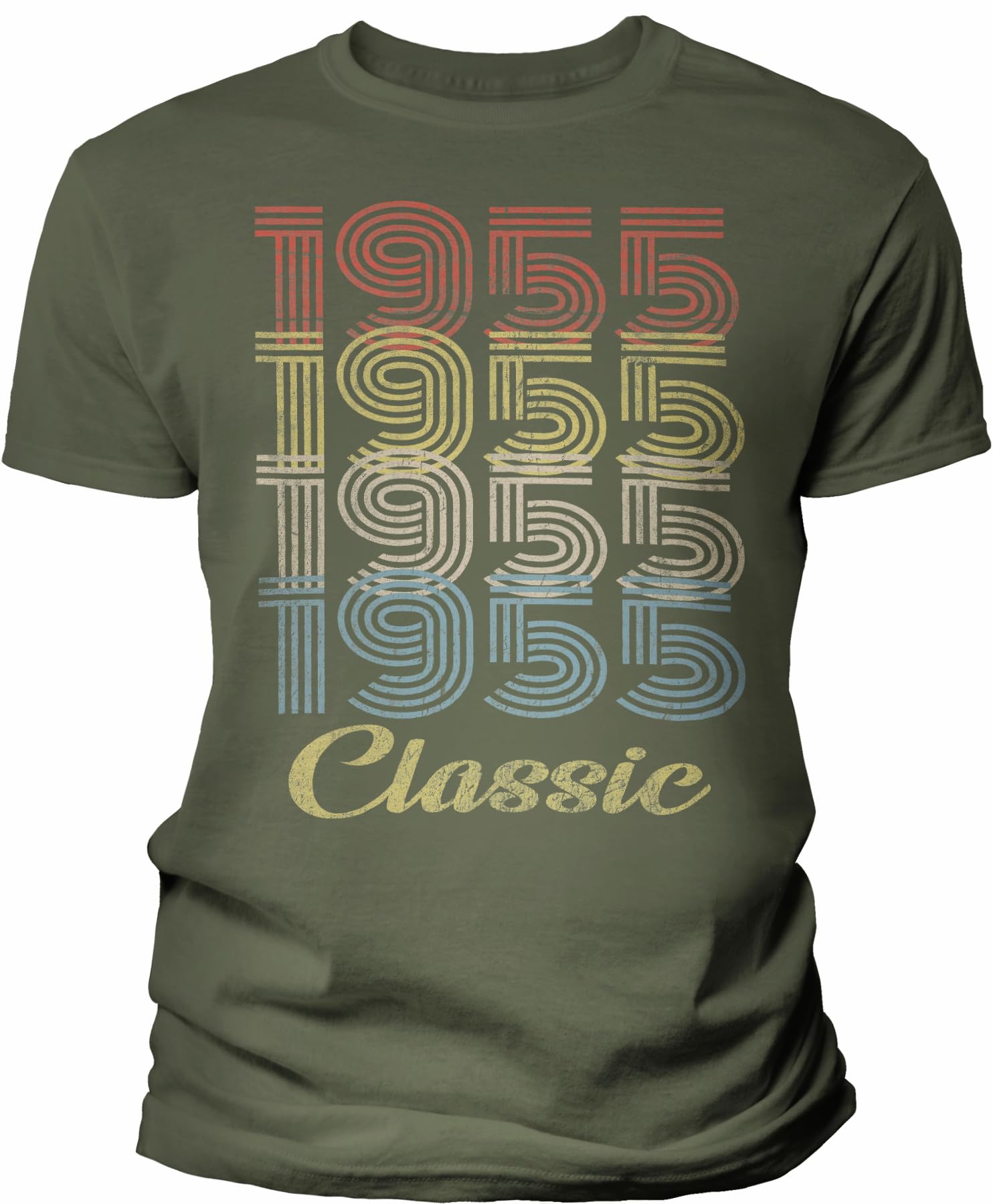 Vintage 1955 Retro 70th Birthday T-Shirt for Men - Classic 70th Birthday Gift Idea - Perfect for Milestone Celebrations & Birthday Parties