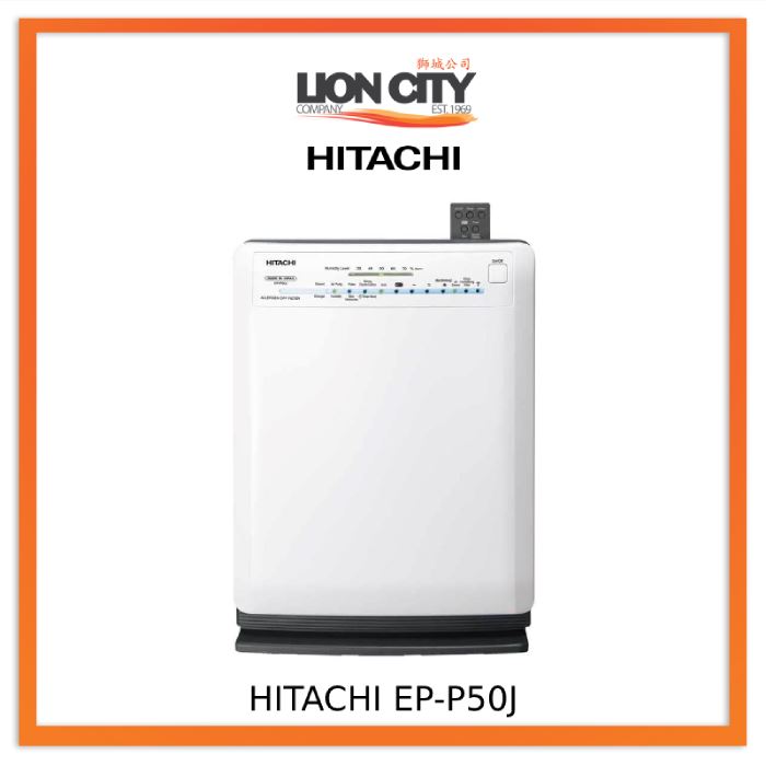 Hitachi EPP50J Air Purifier & Humidifier - 2-in-1 HEPA Filter for Clean Air & Optimal Humidity - Perfect for Bedrooms, Offices & Allergies Relief