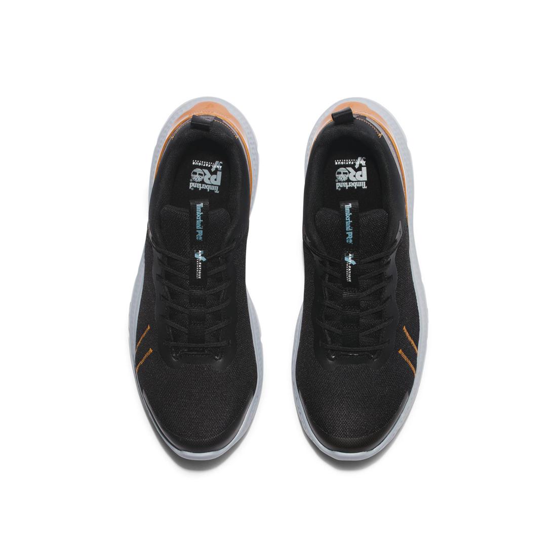 Setra Composite Toe Work Shoes for Men - Black & Grey Safety Boots with Slip Resistance | Ideal for Construction, Warehouse & Industrial Work