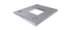SQ50 Weld-On Base Plate - Heavy Duty Steel Mounting Bracket for Construction & DIY Projects - Perfect for Structural Support, Fencing, and Metal Fabrication