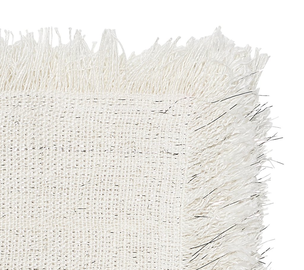 Elegant Fringe Napkins Set of 4 - Premium Cotton Decorative Table Linens for Dinner Parties, Weddings & Home Decor
