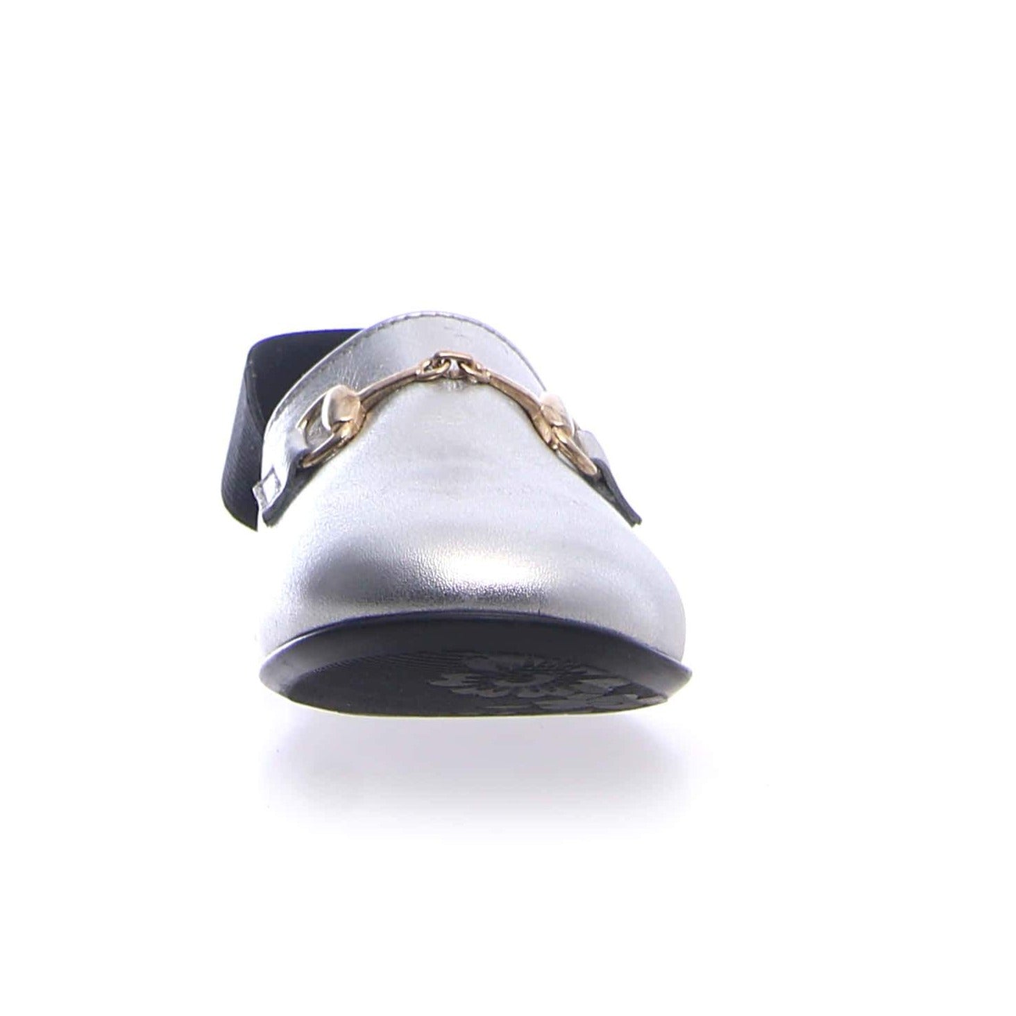 Naturino Girl's Vieste Silver Sling Back Mule Shoes - Comfortable & Stylish for School, Playdates & Special Occasions