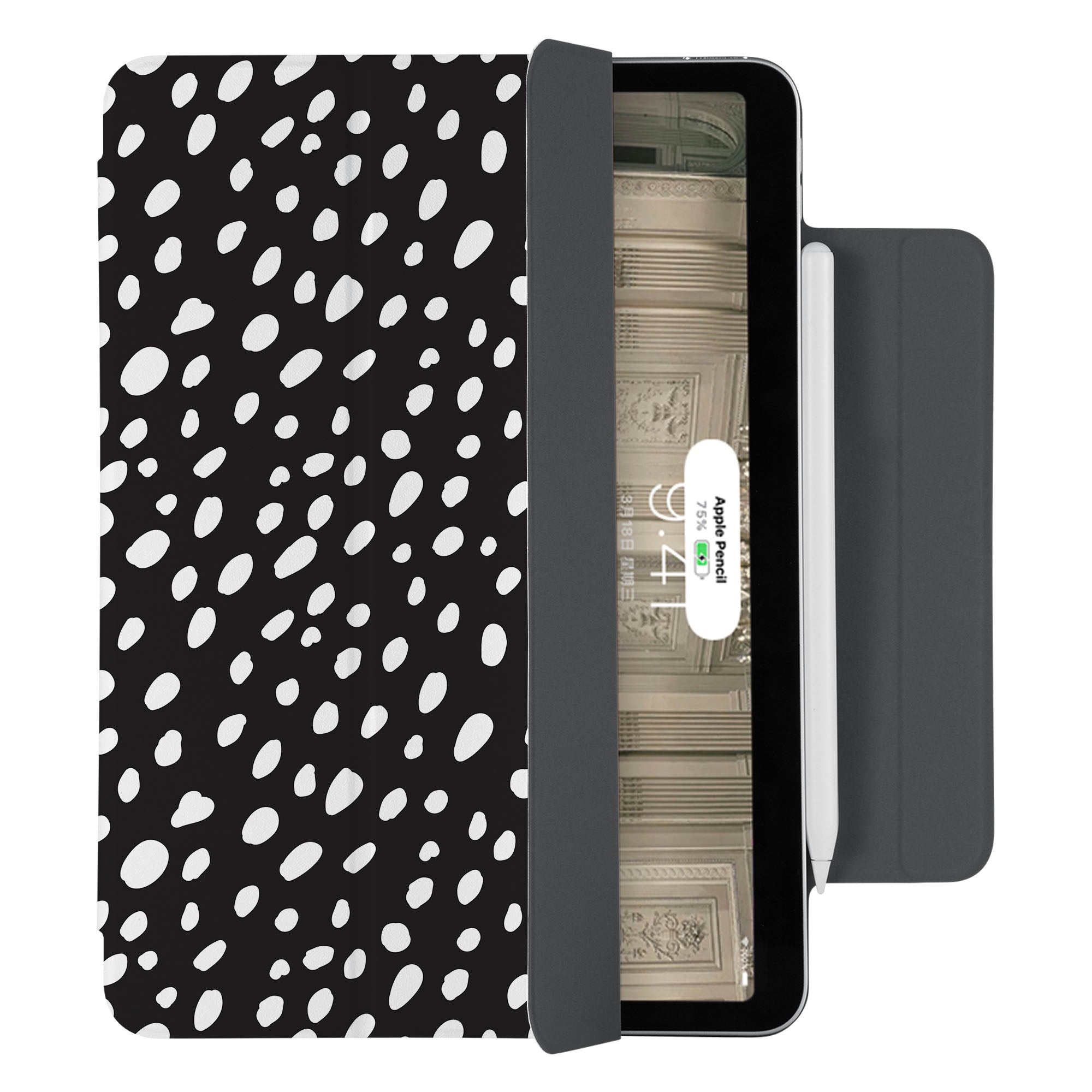 SlimFit iPad Case with Polka Dot Design - Lightweight Protective Cover for iPad Air/Pro, Perfect for Work, Travel & Everyday Use