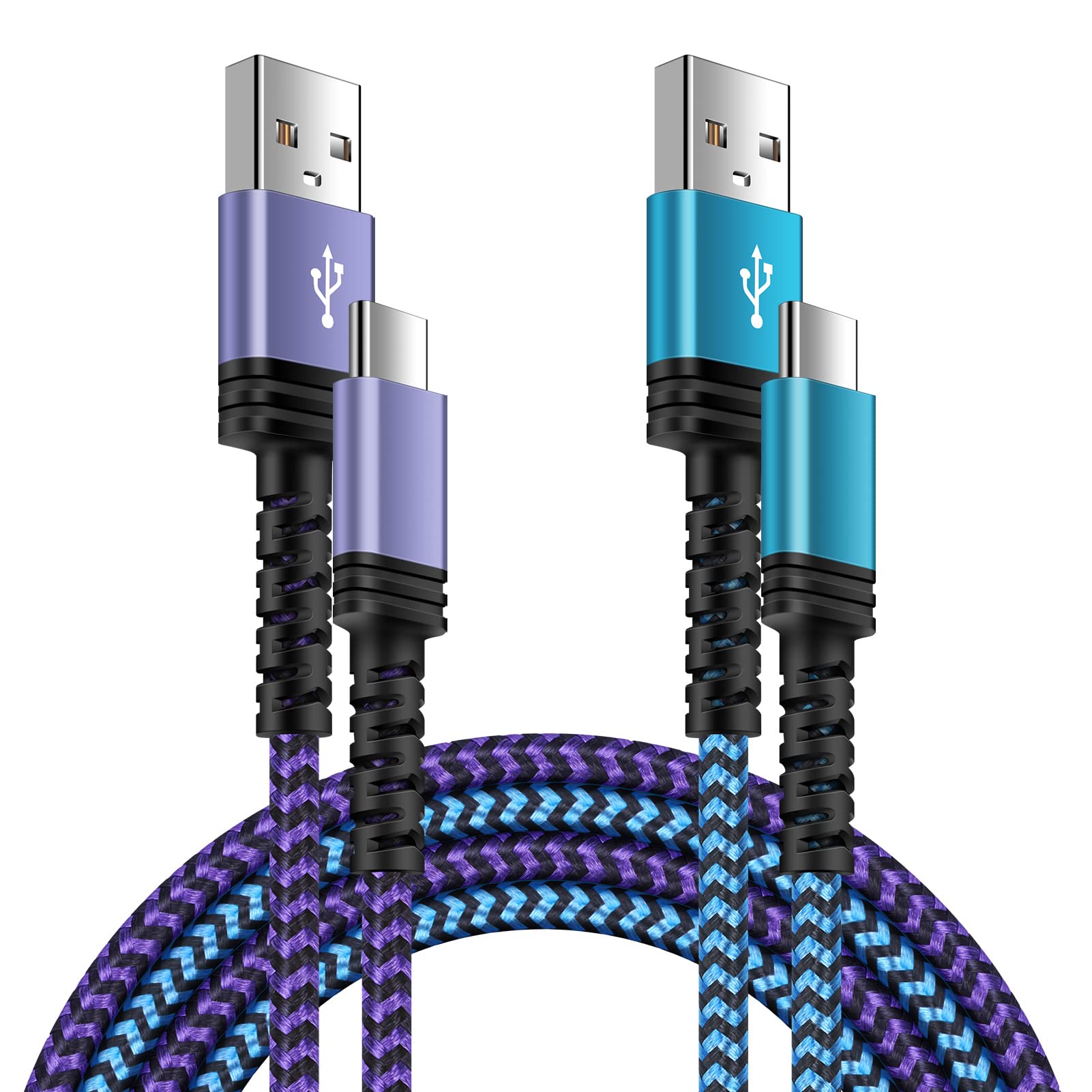 Samsung Fast Charging USB C Cable 6FT - Type C Charger Cord for Samsung Galaxy S24/S23 Ultra/Z Flip5/Z Fold5/A54/A53/A23/A15 5G, iPhone 15, Pixel 8 Pro/7a/6, Moto - High Speed Charging & Data Sync (Perfect for Home, Office & Travel)