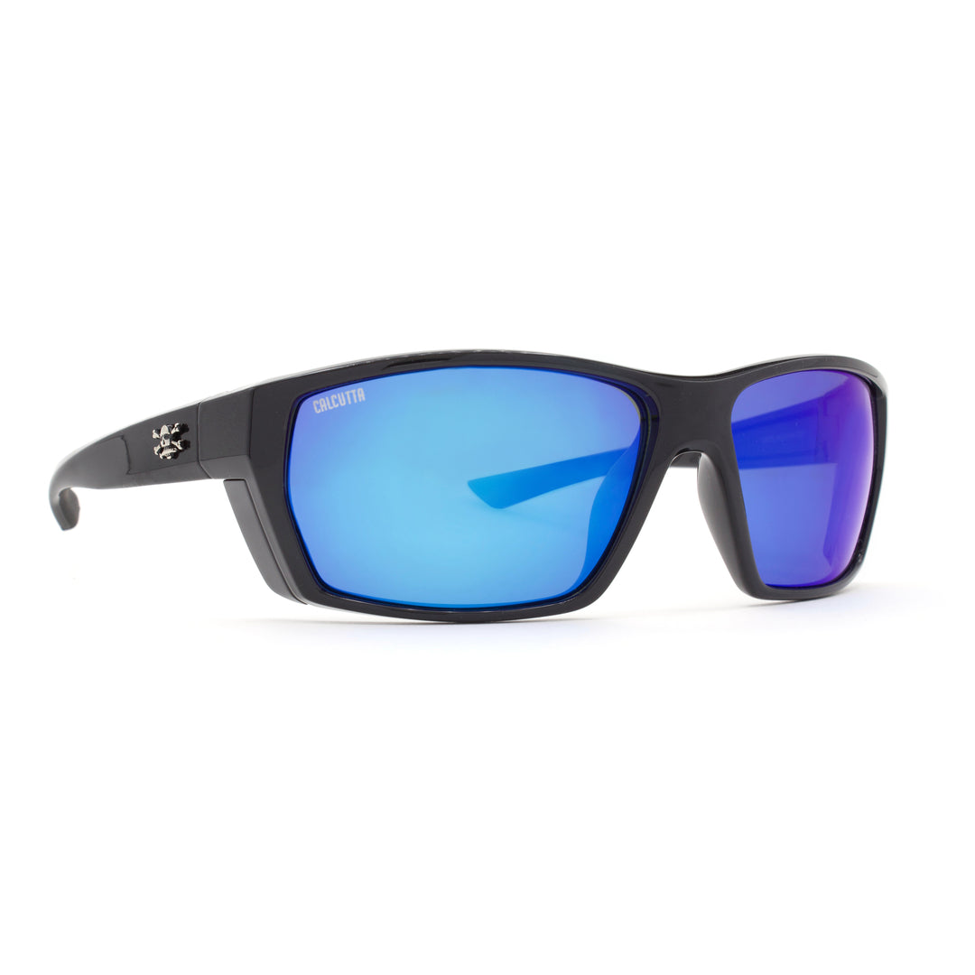 Polarized Sports Sunglasses for Cycling & Driving - Black Frame with Mirror Lens - UV Protection, Anti-Glare for Outdoor Activities & Sports