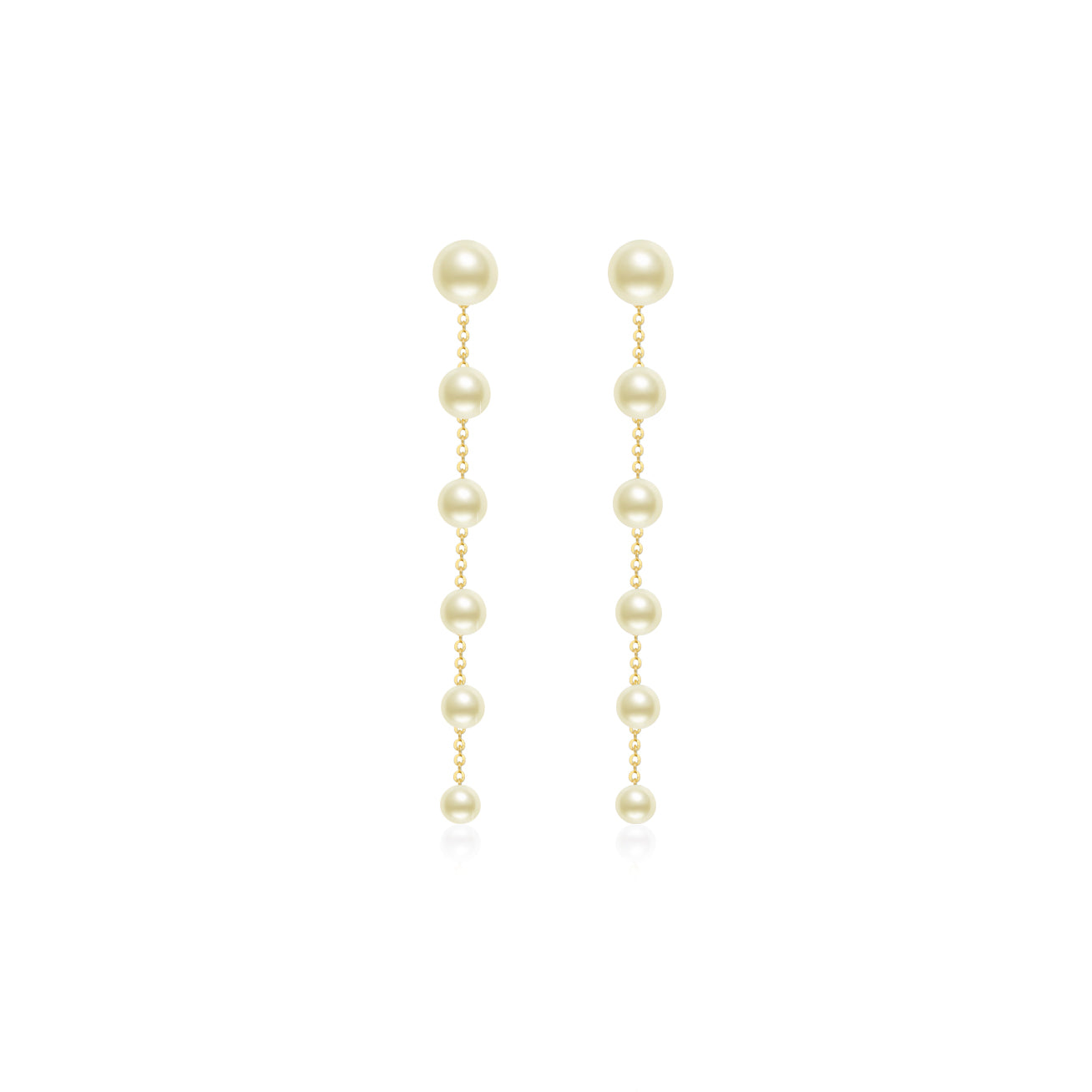 18K Gold Akoya Pearl Earrings for Women - Luxury Pearl Jewelry Gift for Wedding, Anniversary & Special Occasions