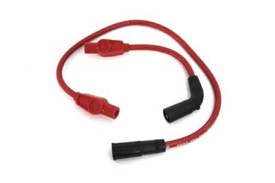 V-Twin 32-2024 Sumax High Performance Spark Plug Wire Set - Red - Compatible with Harley Davidson, Indian Motorcycles - Perfect for Cruisers, Touring Bikes & Custom Builds