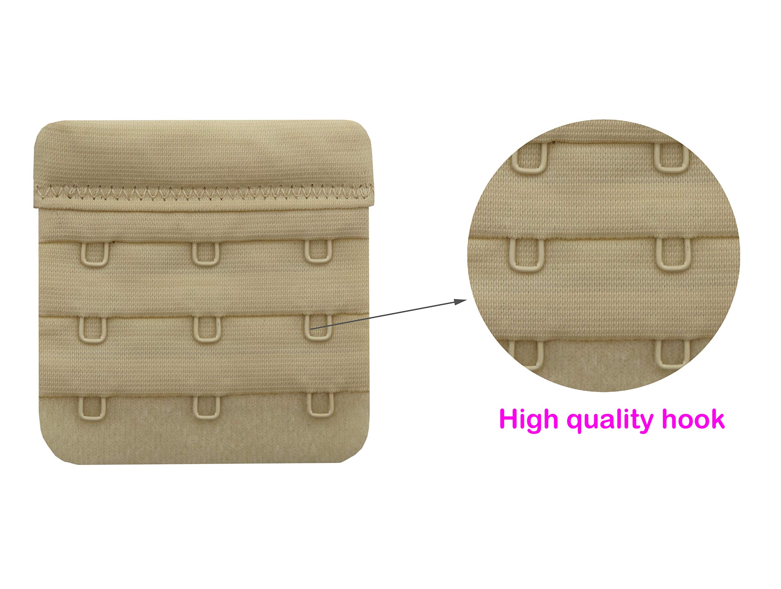 Tamlien Bra Extender 2 Hook/3 Hook/4 Hook/5 Hook - Soft & Comfortable Bra Band Extension for Women - Perfect for Pregnancy, Weight Fluctuations & Comfortable All-Day Wear