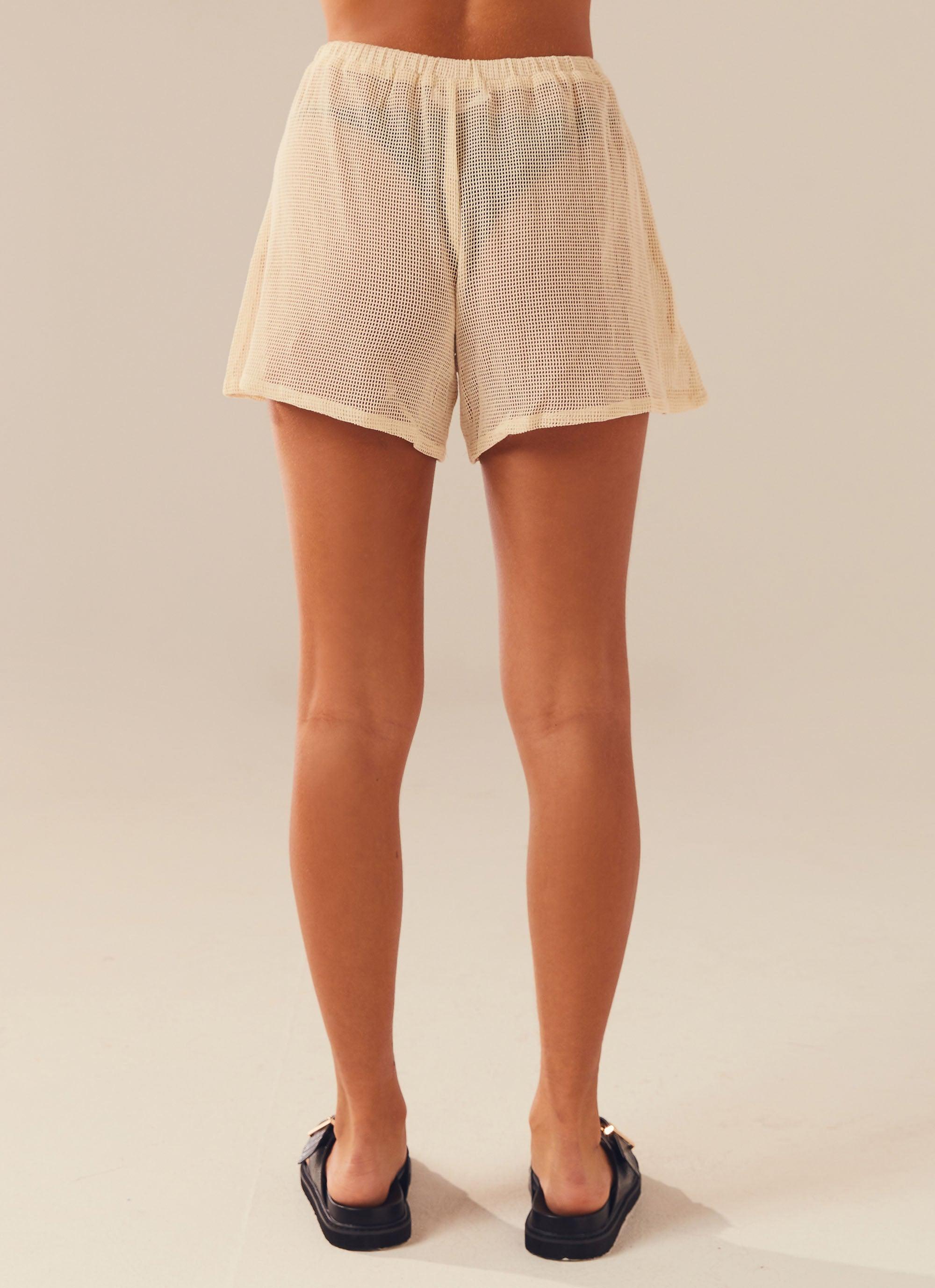 Bahamas Living Shorts for Men - Comfortable Beige Beach Shorts | Perfect for Vacation, Swimming, and Summer Outfits