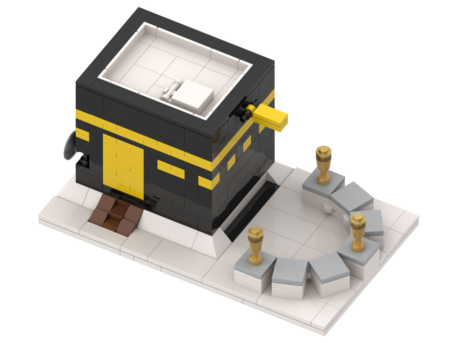 Islamic Kaaba Building Blocks Toy Set for Kids - Educational STEM Construction Kit for Hajj & Eid Gifts - Perfect for Learning, Play & Home Decor