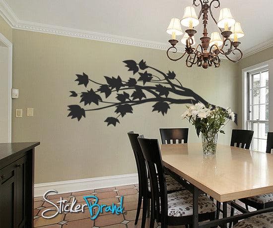 Vinyl Wall Decal Sticker - Flower Branch Blossom Design #GWray102 - Perfect for Home Decor, Nursery, Bedroom & Office Wall Art
