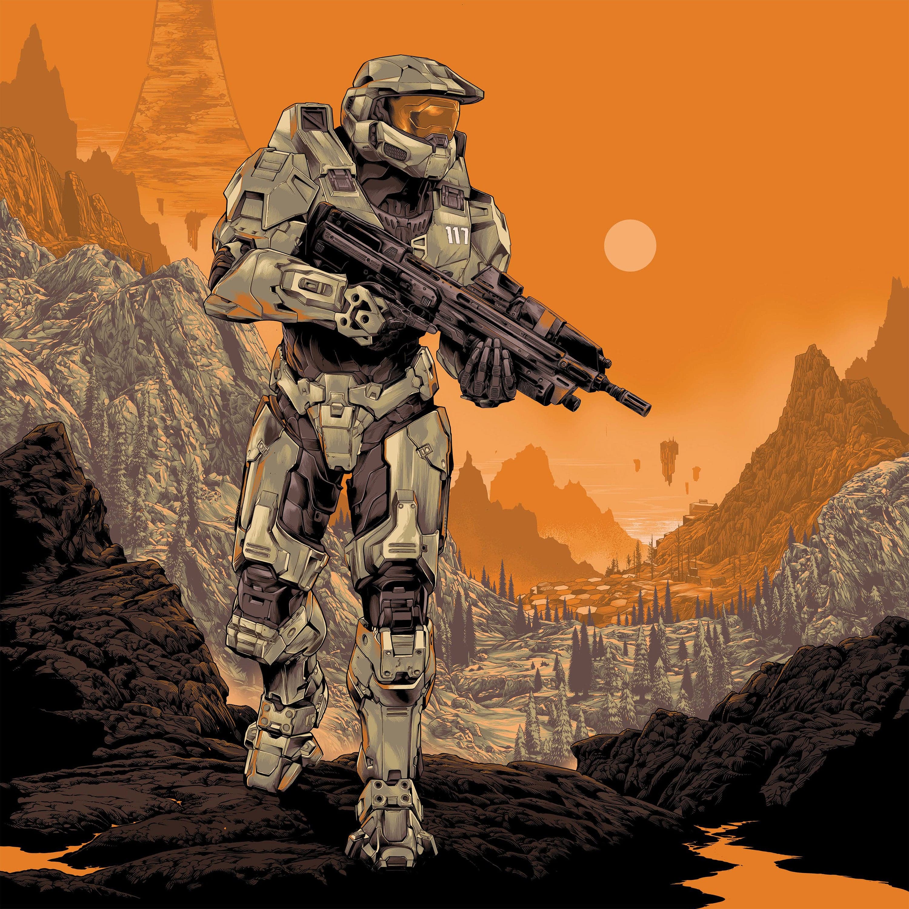 Halo Infinite Original Video Game Soundtrack 2XLP Vinyl Record - Epic Gaming Music for Collectors & Fans | Perfect for Gaming Sessions, Movie Nights & Relaxation