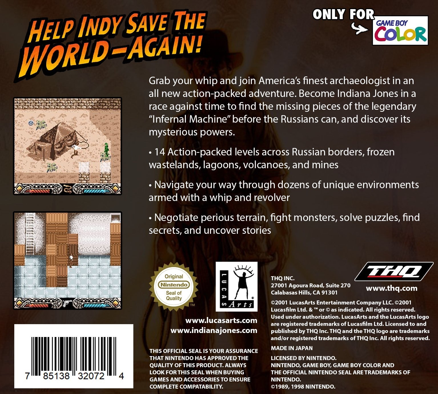 Indiana Jones and the Infernal Machine - Classic Adventure Game for PC | Explore Ancient Mysteries & Solve Puzzles | Perfect for Gamers and Movie Fans