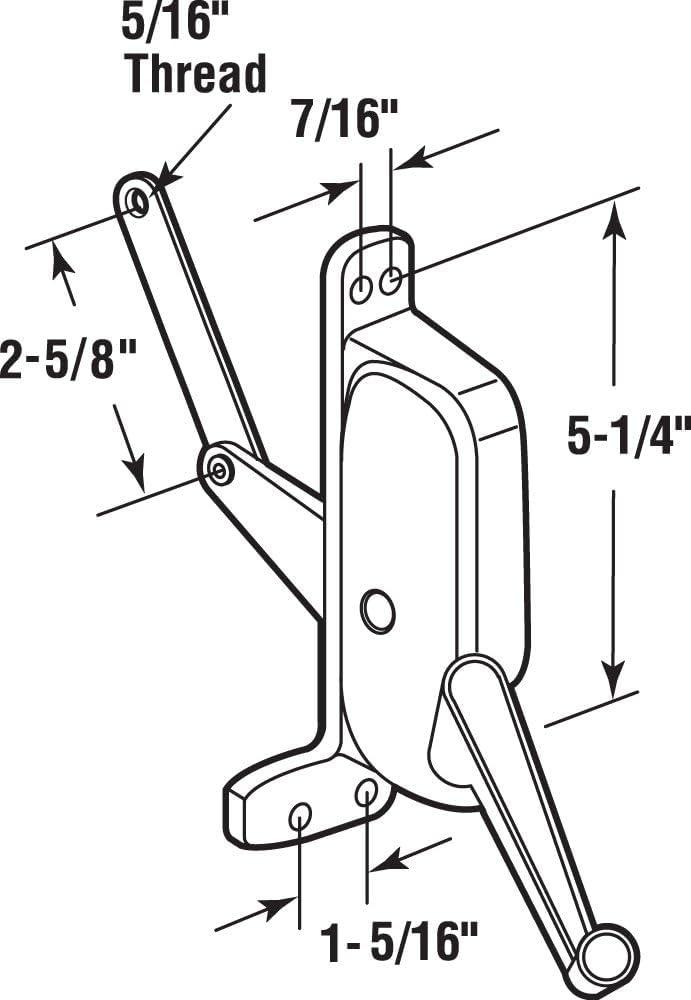 Right Hand Awning Window Operator for Pan American Windows - Easy Installation & Smooth Operation - Perfect for Home Ventilation & Sunroom Windows