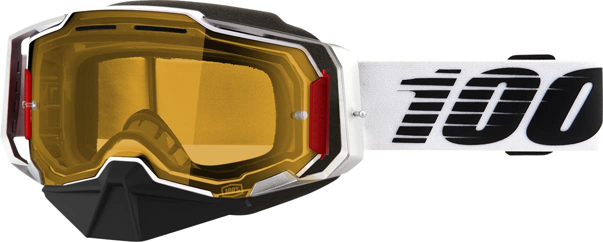 ARMEGA® Oversized Snowmobile Goggles - Deep Red Lens for UV Protection & Anti-Fog - Perfect for Snowmobiling, Skiing & Winter Sports