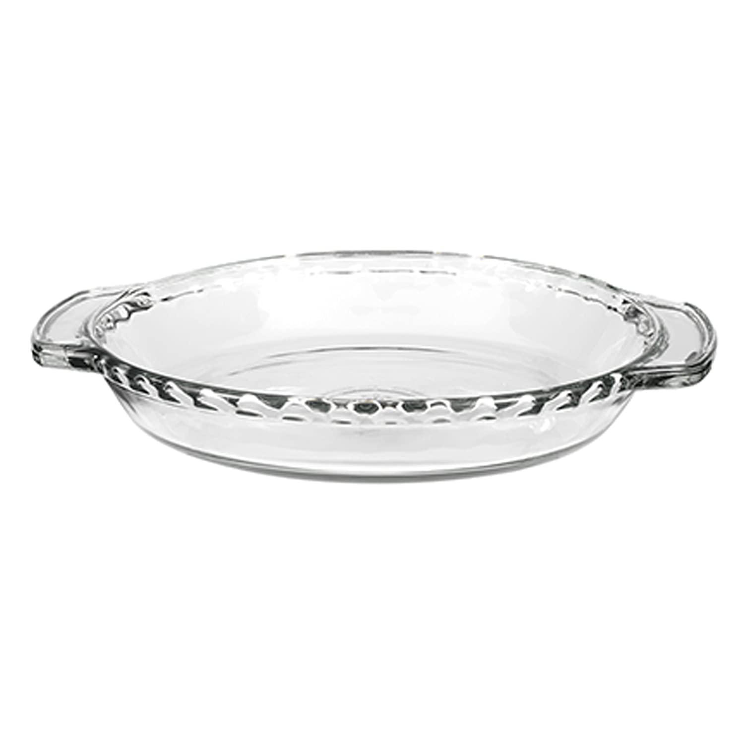 Anchor Hocking 9.5-Inch Deep Clear Glass Pie Plate - 1 Piece Oven Safe Bakeware for Pies, Quiches & Casseroles - Perfect for Thanksgiving, Christmas & Family Baking