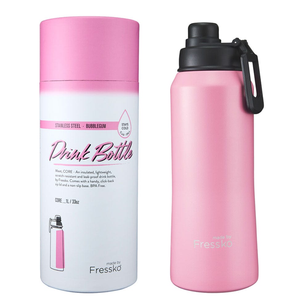Fressko CORE 1L Insulated Stainless Steel Water Bottle with Sip Lid - Leakproof & BPA-Free for Gym, Hiking, Travel & Everyday Use