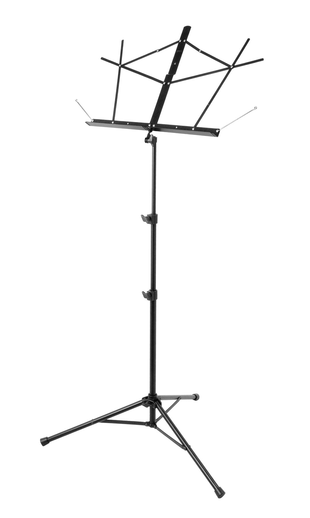 On Stage MUS SM7222B Adjustable Heavy-Duty Tripod Music Stand for Musicians - Perfect for Orchestra, Band Practice & Home Studio Use