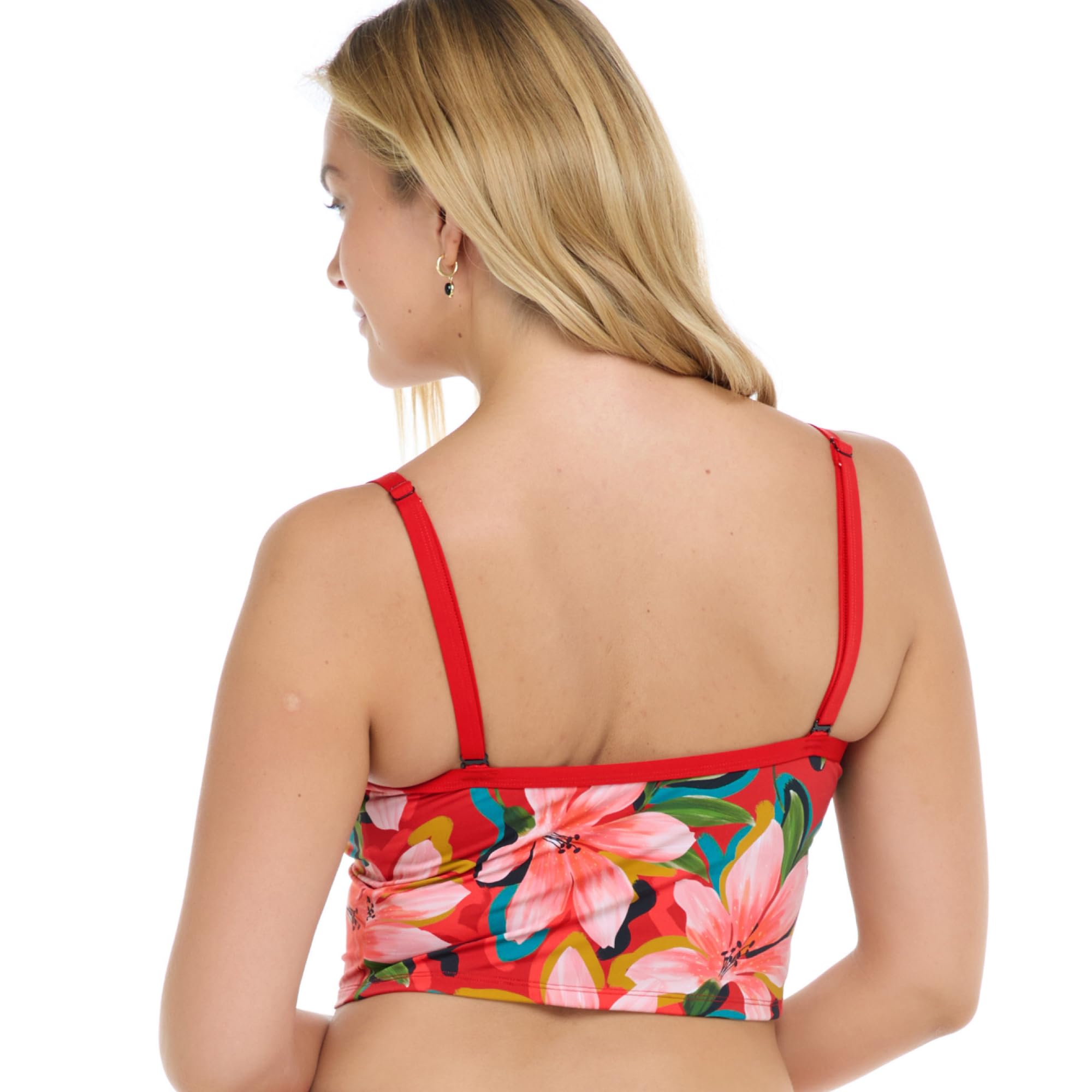 Skye Women's Michelle Crop Bikini Top - Sexy Swimwear for Women, Adjustable Straps & Comfortable Fit - Perfect for Beach, Pool & Summer Vacations