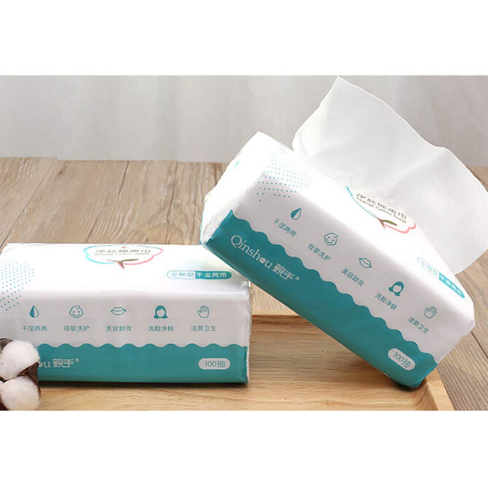 1 Pack 100pcs Disposable Washcloths - Quick Drying Face Towels & Makeup Remover Wipes | Earth Tones for Travel, Gym, Spa & Daily Skincare Routine