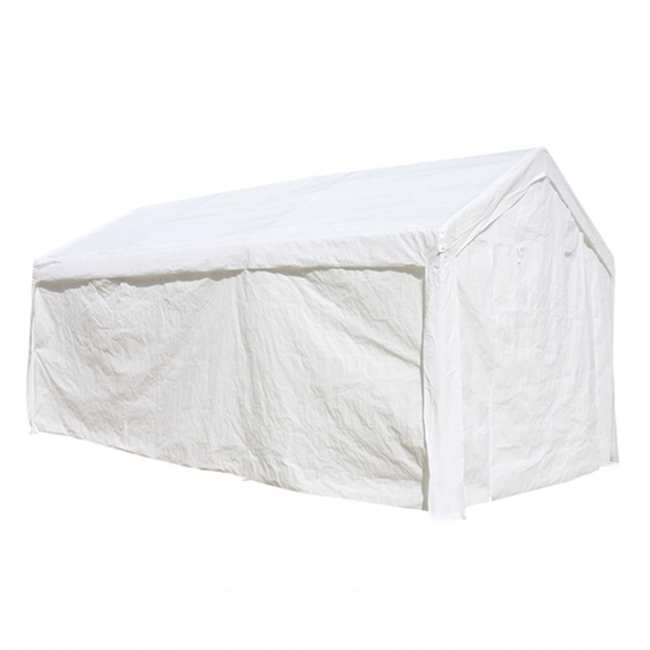 Heavy Duty 10x20 FT Aleko Outdoor Carport Canopy Tent - White - Perfect for Vehicle Shelter, RV Cover, and Outdoor Storage