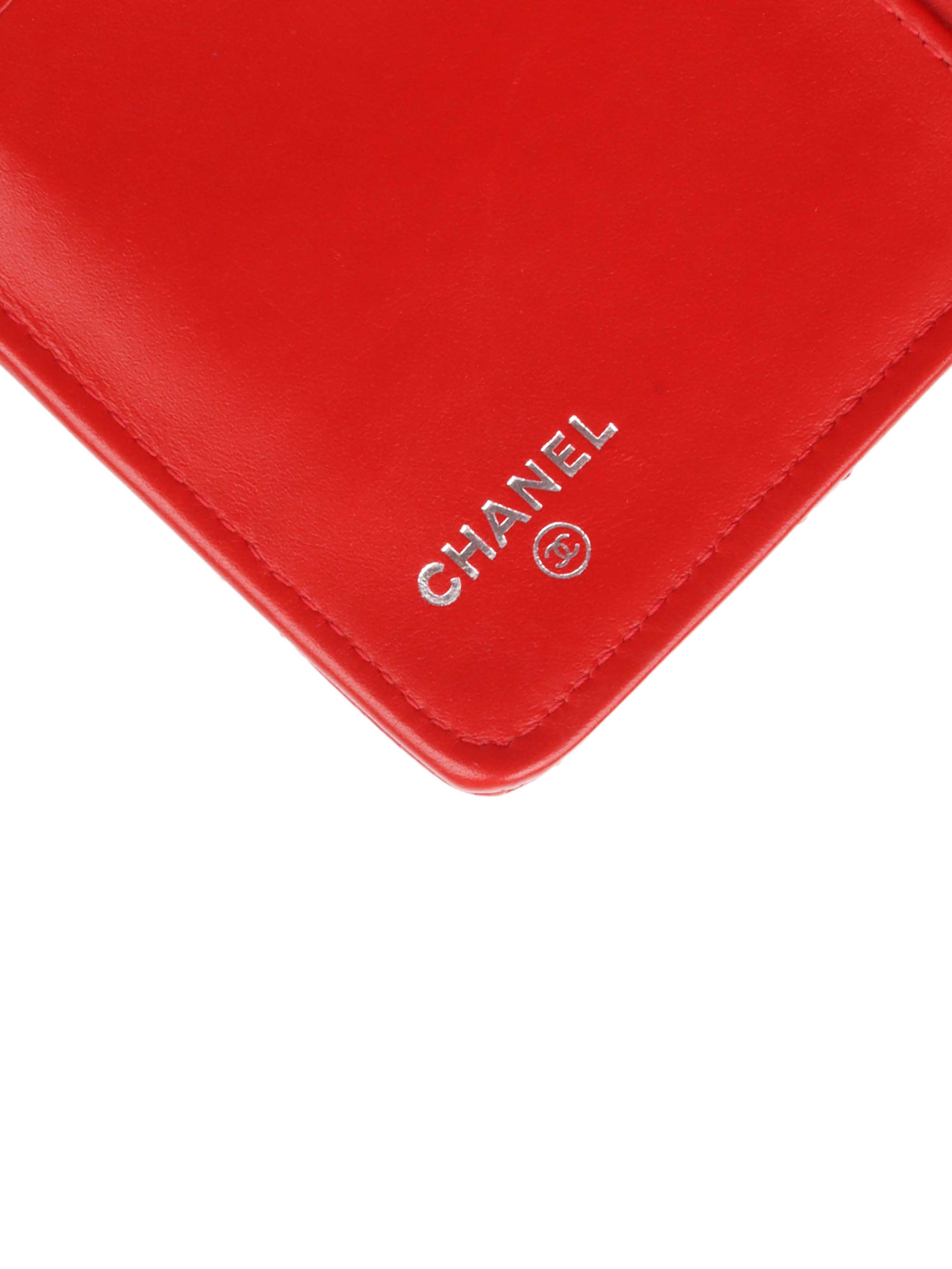 Chanel Red Caviar Leather Long Wallet for Women - Luxury Designer Clutch with Multiple Card Slots & Zippered Compartment | Perfect for Everyday Use, Travel & Special Occasions