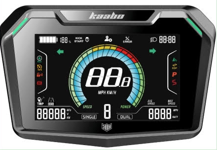 Kaabo Electric Scooter Central Display - High-Resolution LCD Dashboard for Commuting & Urban Travel