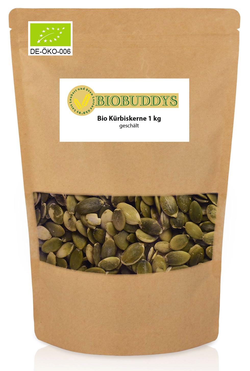 Organic Pumpkin Seeds 1kg Shelled - Raw, Untreated, Vegan, Perfect for Snacks, Baking & Salads - Healthy Superfood for Energy Boosts, Trail Mix & Homemade Granola