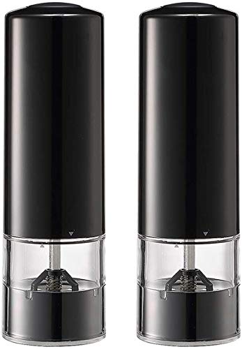Electric Salt and Pepper Grinder Set - Adjustable Ceramic Coarseness for Fresh Seasoning | YLLLLY Rechargeable Pepper Mill & Salt Shaker for Kitchen, Cooking & Dining Table